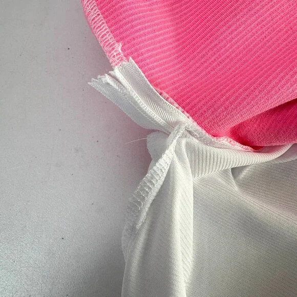 Lilly Pulitzer Tisbury Sleeveless Shift Dress Size L Pink Stripe V Neck Preppy - Picture 10 of 10